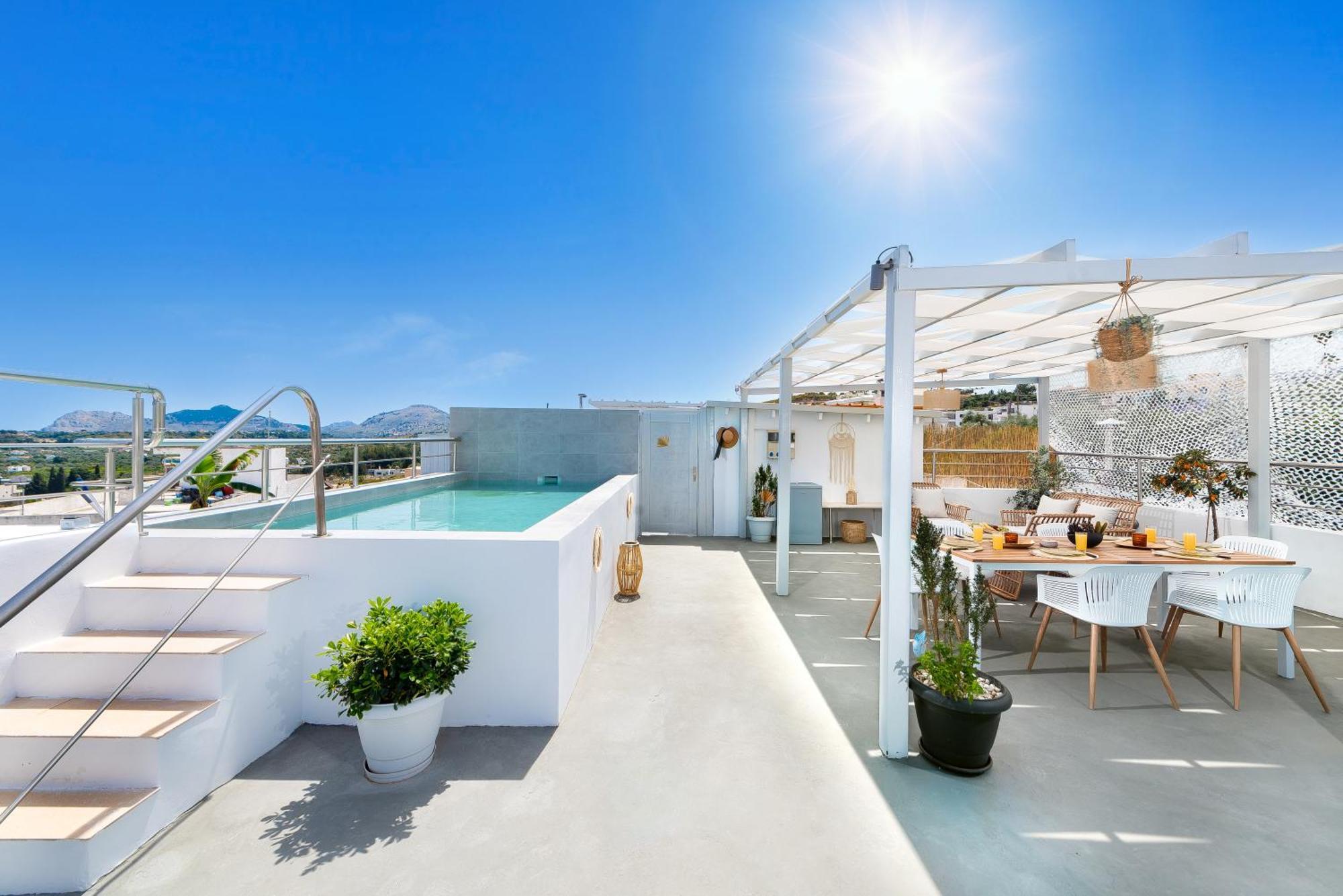 Afandou Panorama Apartment Luaran gambar